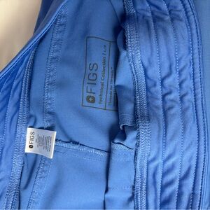 Figs Technical Collection Blue Scrub Top